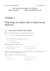 Đề cương về giải tích 3 bao gồm tất cả các chương