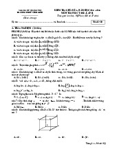 Đề giữa kỳ 2 Toán 11 năm 2024 – 2025 trường THPT Vĩnh Linh – Quảng Trị có đáp án