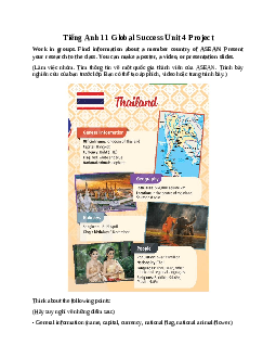 Giải Unit 4 Project | Tiếng Anh 11 Global Success