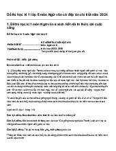 Đề thi học kì 1 lớp 6 môn Ngữ văn có đáp án chi tiết năm 2024