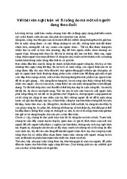 Văn mẫu 8 Nghị luận về một vấn đề của đời sống | Nghị luận về lối sống ảo mà một số người đang theo đuổi