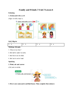 Family and Friends 3 Unit 3 Lesson 6 Let's find mom!