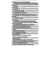 Câu hỏi Trắc Nghiệm Luật Doanh Nghiệp - LDN 2023