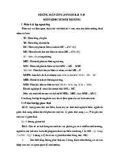 Hướng dân ôn tập phần bài tập - Môn Kinh tế vĩ mô - Đại Học Kinh Tế - Đại học Đà Nẵng