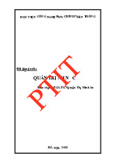 Giáo trình môn Quản trị nhân lực | Học viện Công Nghệ Bưu Chính Viễn Thông