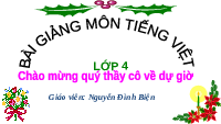 Giáo án điện tử Tiếng Việt 4 Tập Đọc Chân trời sáng tạo: Người thiếu niên anh hùng