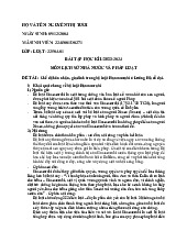 ĐỀ TÀI : Chế độ hôn nhân, gia đình trong bộ luật Hammurabi ở Lưỡng Hà cổ đại.I) Khái quát chung về bộ luật Hammurabi môn Lí luận nhà nước và pháp luật | Trường đại học Mở Hà Nội