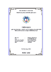 Bài tập lớn triết về quy luật về lượng và chất - Triết học Mác Lenin| Đại học Kinh Tế Quốc Dân