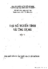 Giáo trình Đại số tuyến tính tập 1