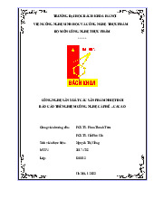Báo cáo thí nghiệm cà phê cacao_Nguyễn Thị Hồng| Môn Công nghệ sản phẩm nhiệt đới| Trường Đại học Bách Khoa Hà Nội