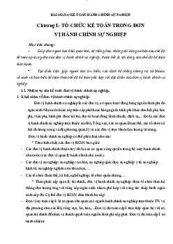 Bài giảng kế toán hành chính sự nghiệp | Trường Cao đẳng Kinh tế Công nghiệp Hà Nội