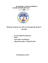 Liên hệ đại hội V năm 1982 và 3 bước đột phá đổi mới kinh tế 1979-1986 | Bài tập lớn môn Lịch sử đảng cộng sản Việt Nam