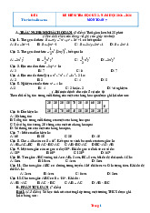 10 Đề Thi Môn Toán 7 HK2 Năm 2025-2026 Có Đáp Án