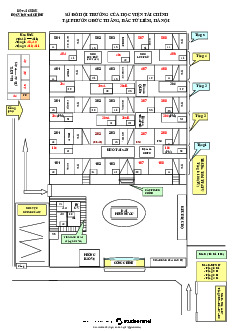 Sơ đồ hội trường Học viện Tài chính tại cơ sở cũ