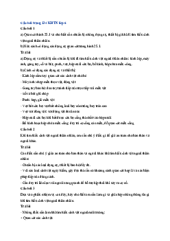 Giải sách giáo khoa môn Khoa học tự nhiên lớp 6 Bài tập Chủ đề 8 trang 136 | Sách Cánh Diều