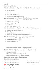 Lý thuyết và bài tập giải phương trình môn Đại số tuyến tính | Đại học kinh tế Quốc dân