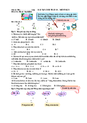 Bài tập cuối tuần 10 chuyên đề toán | Trường Đại học Sư phạm Hà Nội