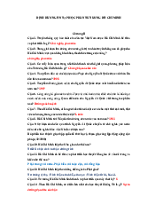 Ôn tập thi cuối kì Tư tưởng Hồ Chí Minh | Trường Đại học Mở Thành phố Hồ Chí Minh