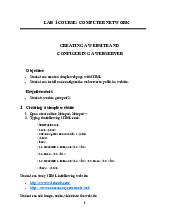 Creating a website and configuring a webserver  | Bài giảng học phần Computer Network | Trường Đại học Quốc tế, Đại học Quốc gia Thành phố Hồ Chí Minh