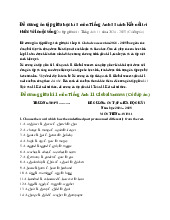 Đề cương ôn tập giữa học kì 1 môn Tiếng Anh 11 sách Kết nối tri thức với cuộc sống