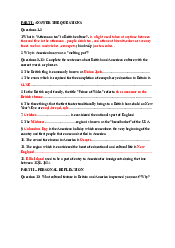 Ôn tập kết thúc học phần - Văn Hoá Anh | Trường Đại học Ngoại ngữ, Đại học Đà Nẵng