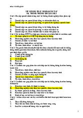 Đề cương ôn tập trắc nghiệm thi cuối kì | Hệ thống thông tin quản lý | Đại học Kinh tế - Đại học Đà Nẵng