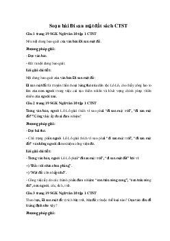 Soạn bài Đi san mặt đất Ngữ Văn 10 sách Chân trời sáng tạo