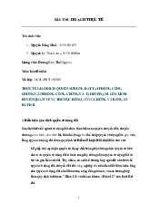 Bài thu hoạch"THỰC TẾ GIAO DỊCH QUYỀN SỬ DỤNG ĐẤT TẠI PHÒNG CÔNG CHỨNG/VĂN PHÒNG CÔNG CHỨNG VÀ TẠI BỘ PHẬN 1 CỬA"  môn Luật đất đai - Trường Đại học lao động -  xã hội.
