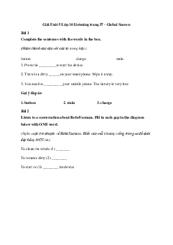 Tiếng Anh 10 Unit 5: Listening - Kết Nối Tri Thức