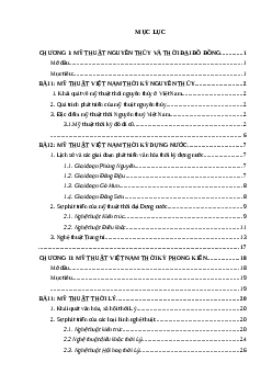 Giáo trình môn Mỹ thuật Việt Nam | Đại học Mỹ thuật Tp Hồ Chí Minh