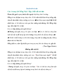 Giải SGK Tiếng Việt 3 trang 124, 125 Bài 28: Những điều nhỏ tớ làm cho Trái Đất - Luyện tập | Kết nối tri thức