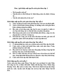 Viết 4-5 câu giới thiệu một quyển sách giáo khoa lớp 2 | Tập làm văn lớp 2 | Chân trời sáng tạo