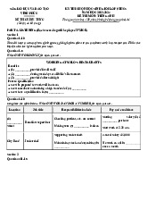 ĐỀ THI CHÍNH THỨC. THI HSG TIẾNG ANH 9 TỈNH VĨNH PHÚC