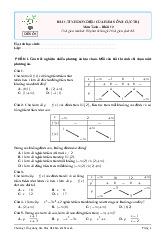 Đề kiểm tra theo bài học ứng dụng đạo hàm để khảo sát và vẽ đồ thị hàm số