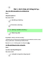 Ôn thi trắc nghiệm Môn Thống kê kinh doanh và kinh tế | Đại học Cần Thơ