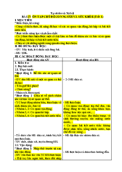 Giáo án Tự nhiên và xã hội 2 sách Kết nối tri thức với cuộc sống (Cả năm) | Tuần 27 và 28