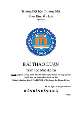 Quy luật Lượng – Chất | Bài thảo luận triết học Mác Lênin