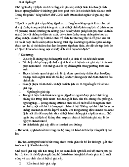 Lý thuyết về Đấu tranh giai cấp học phần Triết học Mac-Lênin