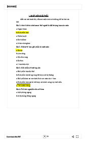 Câu hỏi trắc nghiệm Nhập môn Giải phẫu | Trường Đại học Y Hà Nội