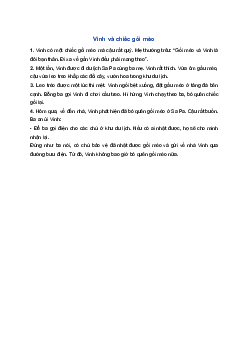 Kể chuyện Vinh và chiếc gối mèo | Tiếng việt 1 Chân trời sáng tạo