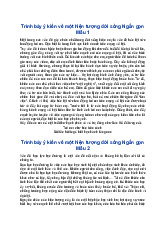 Trình bày ý kiến về một hiện tượng đời sống Ngắn gọn - Ngữ Văn 6 Chân Trời Sáng Tạo