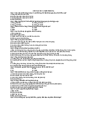 Đề ôn tập trắc nghiệm - Con người và môi trường | Trường Đại học Mở Thành phố Hồ Chí Minh