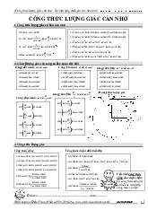 Bài giảng công thức lượng giác cần nhớ | Toán 11