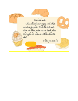 Viết bưu thiếp chúc mừng sinh nhật một người thân lớp 2 (11 mẫu) | Tập làm văn lớp 2 | Chân trời sáng tạo