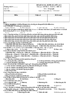 Đề thi giữa học kì 1 môn Công nghệ 8 năm 2023 - 2024 sách Kết nối tri thức với cuộc sống - Đề 3