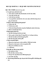 Bài tập trắc nghiệm chương 1 Nguyên lý kế toán | Đại học Hoa Sen