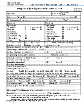 Bảng thu thập thông tin cá nhân (HSL2)