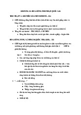 Lý thuyết chương 10 : Đo lường thu nhập quốc gia | Môn kinh tế vĩ mô