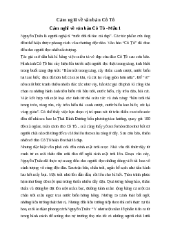 Văn mẫu lớp 6: Cảm nghĩ về văn bản Cô Tô (2 mẫu) | Kết nối tri thức