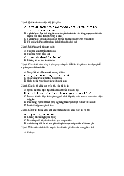 Đáp án cuối kỳ lý sinh | Trường đại học Hồng Bàng